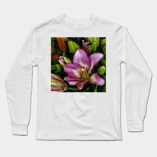 A Pink Lily for Mother's Day Long Sleeve T-Shirt